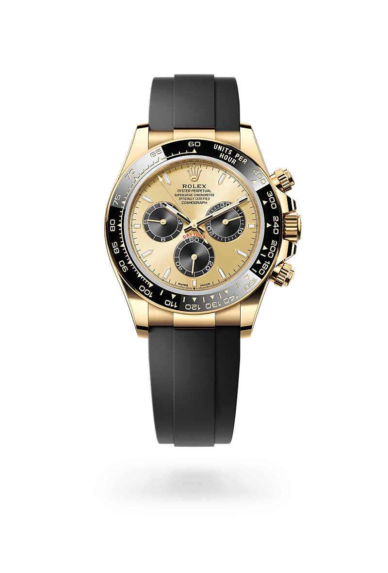 Rolex M126518LN-0012 Zifferblatt in Golden und strahlend Schwarz