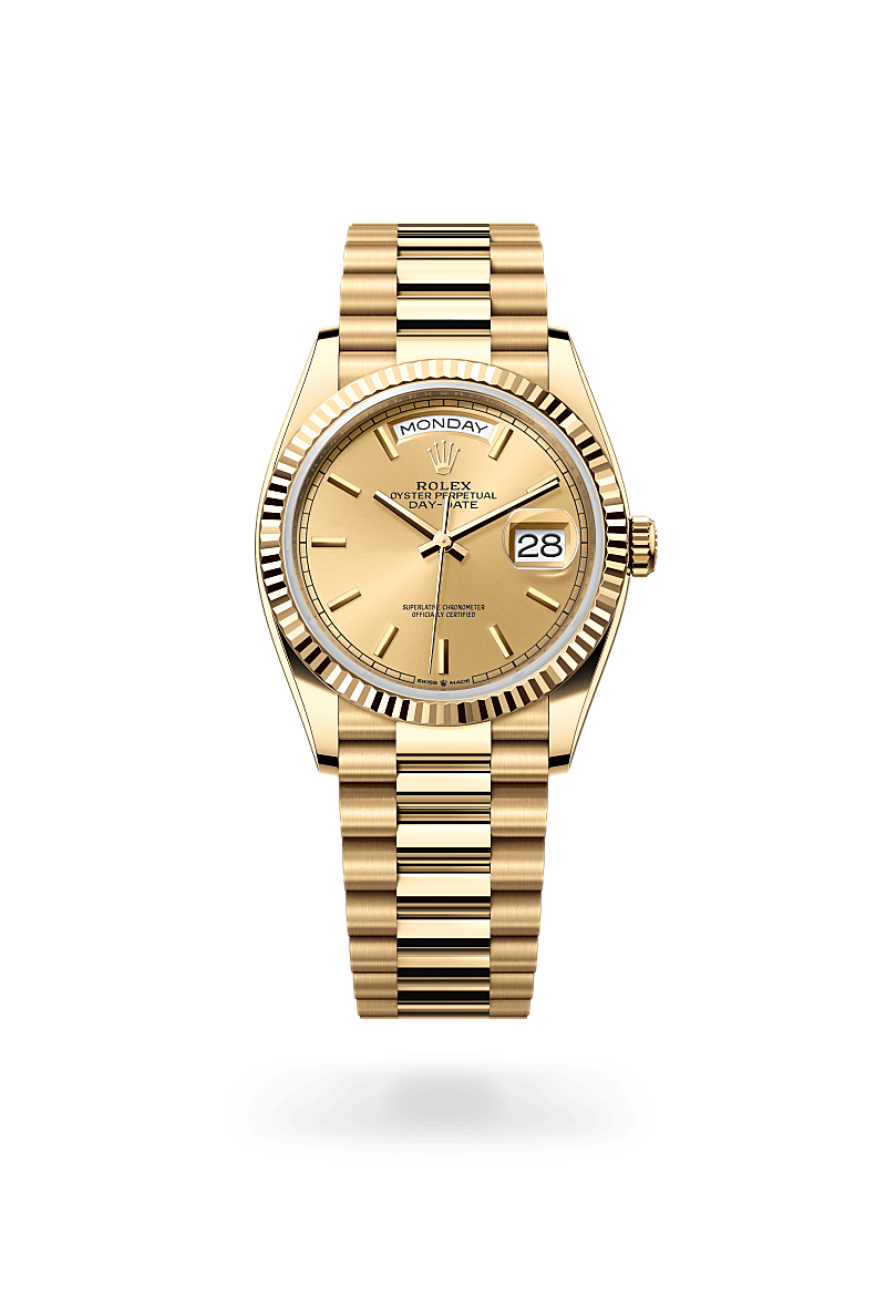 Rolex M128238-0045 18 Karat Gelbgold