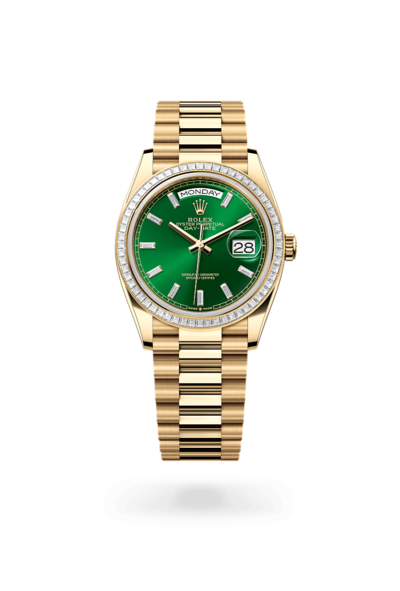 Rolex M128398TBR-0035 18 Karat Gelbgold