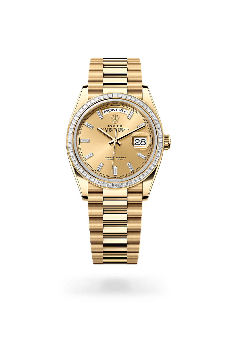 Rolex M128398TBR-0037 18 Karat Gelbgold