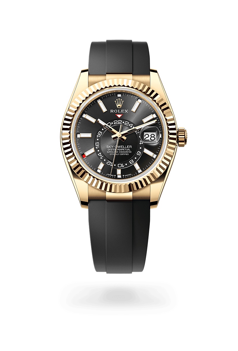 Rolex M336238-0002 Strahlend schwarzes Zifferblatt